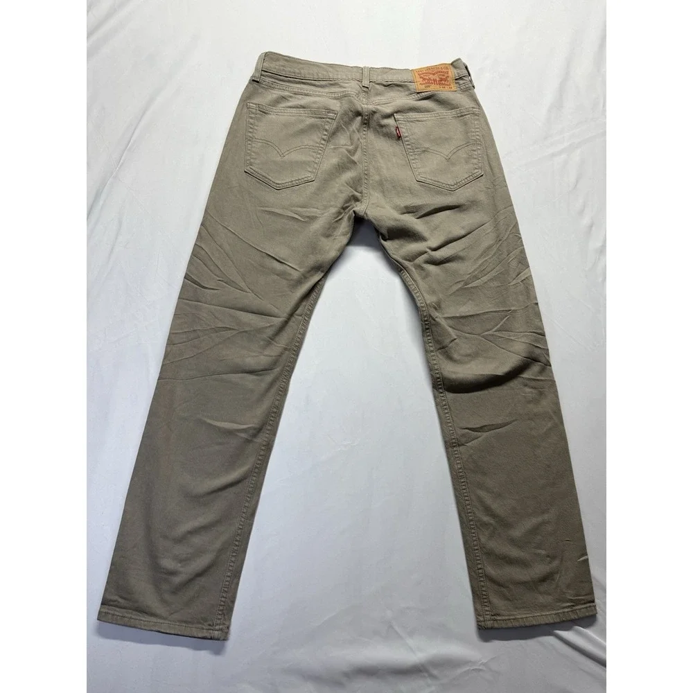 Levi's 505 tan denim Regular Fit Men's 32xL32 Pants Jeans Cotton Casual